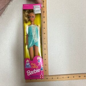 Vintage 1992 Mattel Fun-to-Dress Barbie‎ Doll with Blue Lace Dress 12 Inches